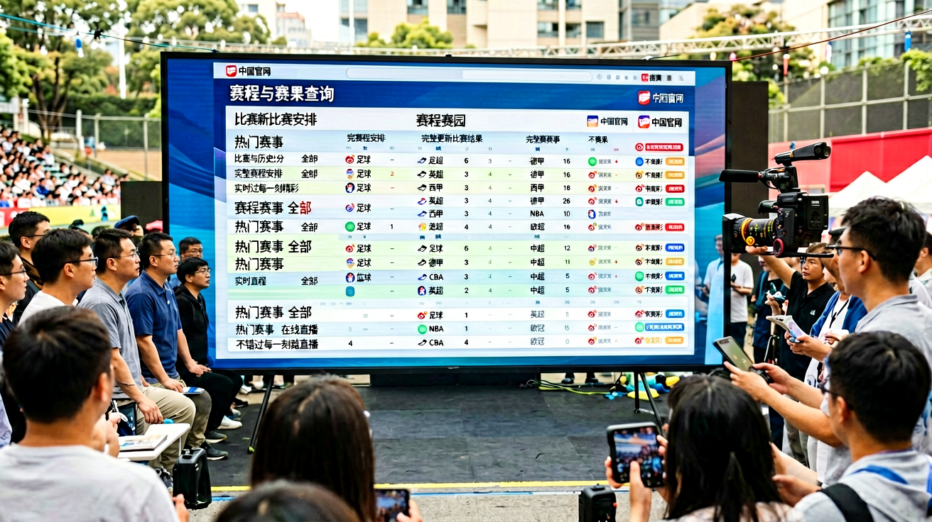赛程与赛果查询板块，展示比赛日程与历史比分